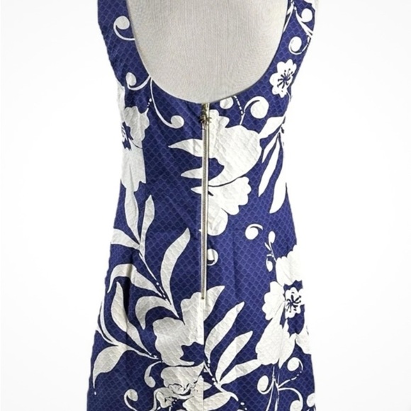 Lilly Pulitzer Blue and Green Floral Mini Dress - Picture 3 of 5